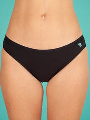 Black period pants by NORA on model