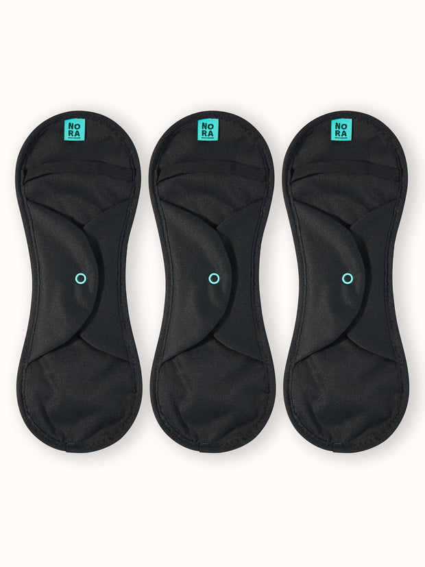 Black moderate pad pack front